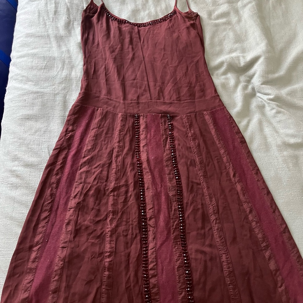 Vintage-Inspired Beaded Slip Dress Argentine designer. - Picture 4 of 9